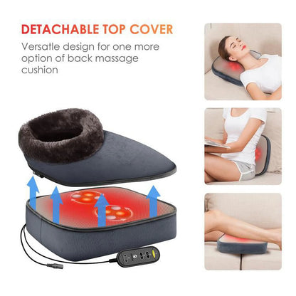 Kneading Shiatsu Foot & Back Massager with Heat, Feet Warmer Machine Gift for Family