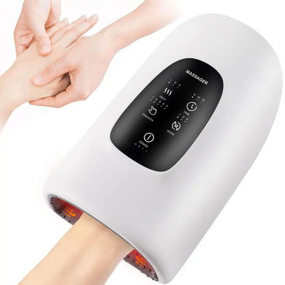 Electric Hand Massager, Shiatsu Hand Massager, Wireless Adjustable Vibration Heating Function, Relax Wrist & Plam, Warm Finger